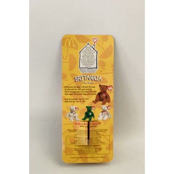TY BEANIE BABIES LOT 5 Assorted McDonald House, Inter Bear,  Teenie Beanie Mel - Picture 8 of 13